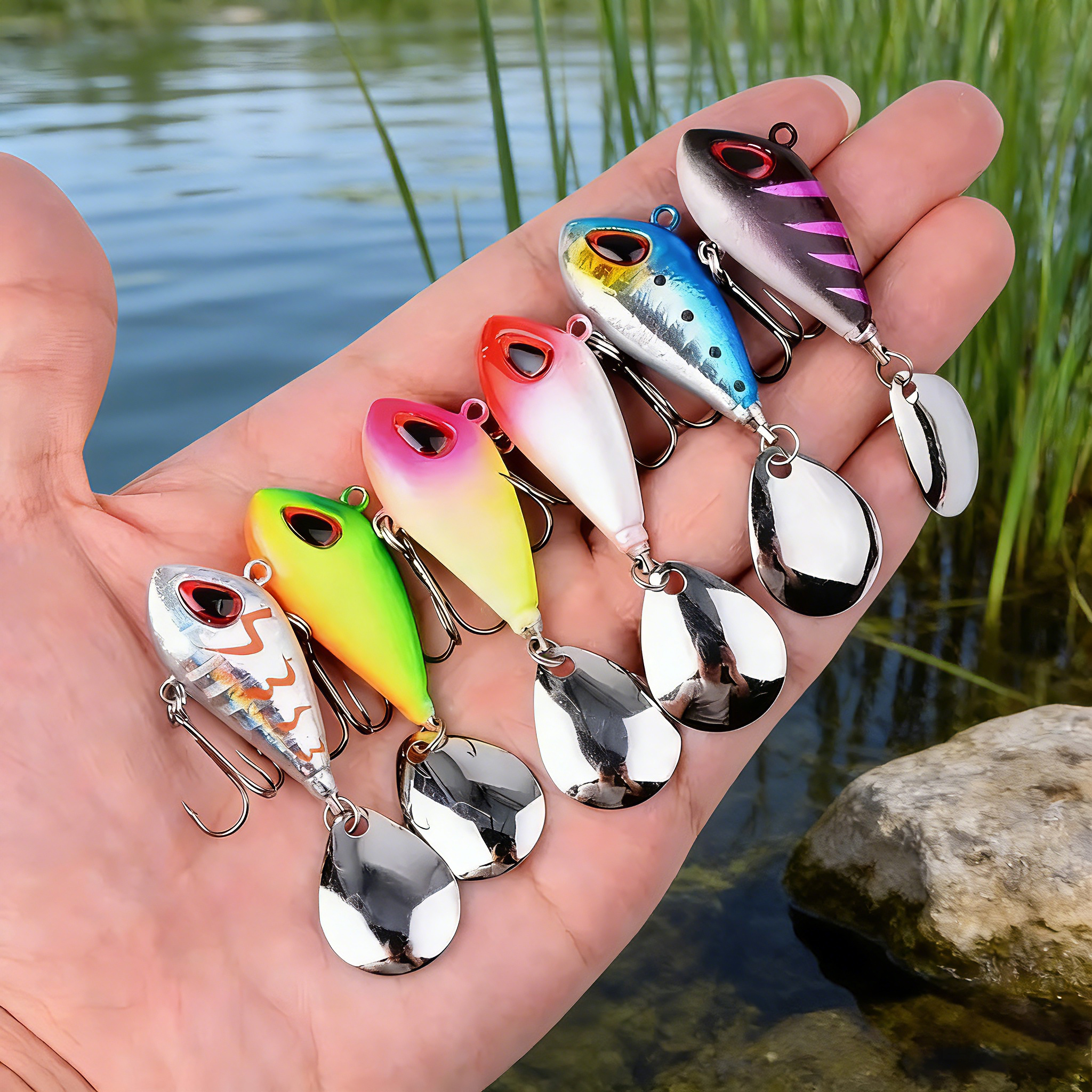 Fishing Lure Spinnerbait - 5/6pcs Mini VIB With Spoon Fishing
