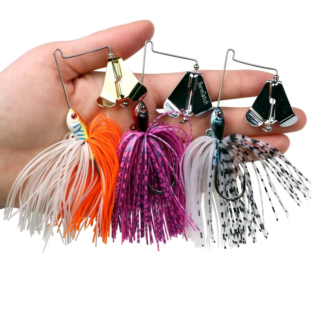 Fishing Lure Blade Bait - 1pcs 12.8g Spinnerbait Fishing Lure Wire