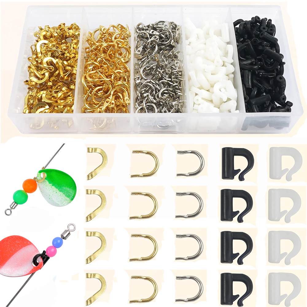 Fishing Lure Spinnerbait - 300Pcs Fishing Spinner Clevis Kit U-Shaped