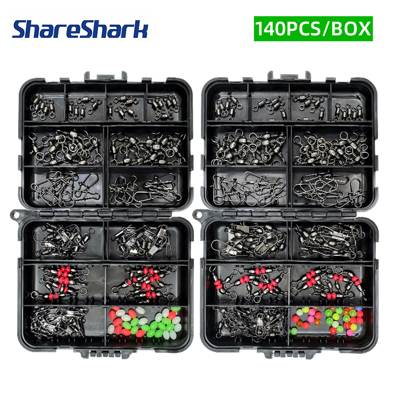ShareShark 140Pcs fishing acce - Fishing Lure Box review and price