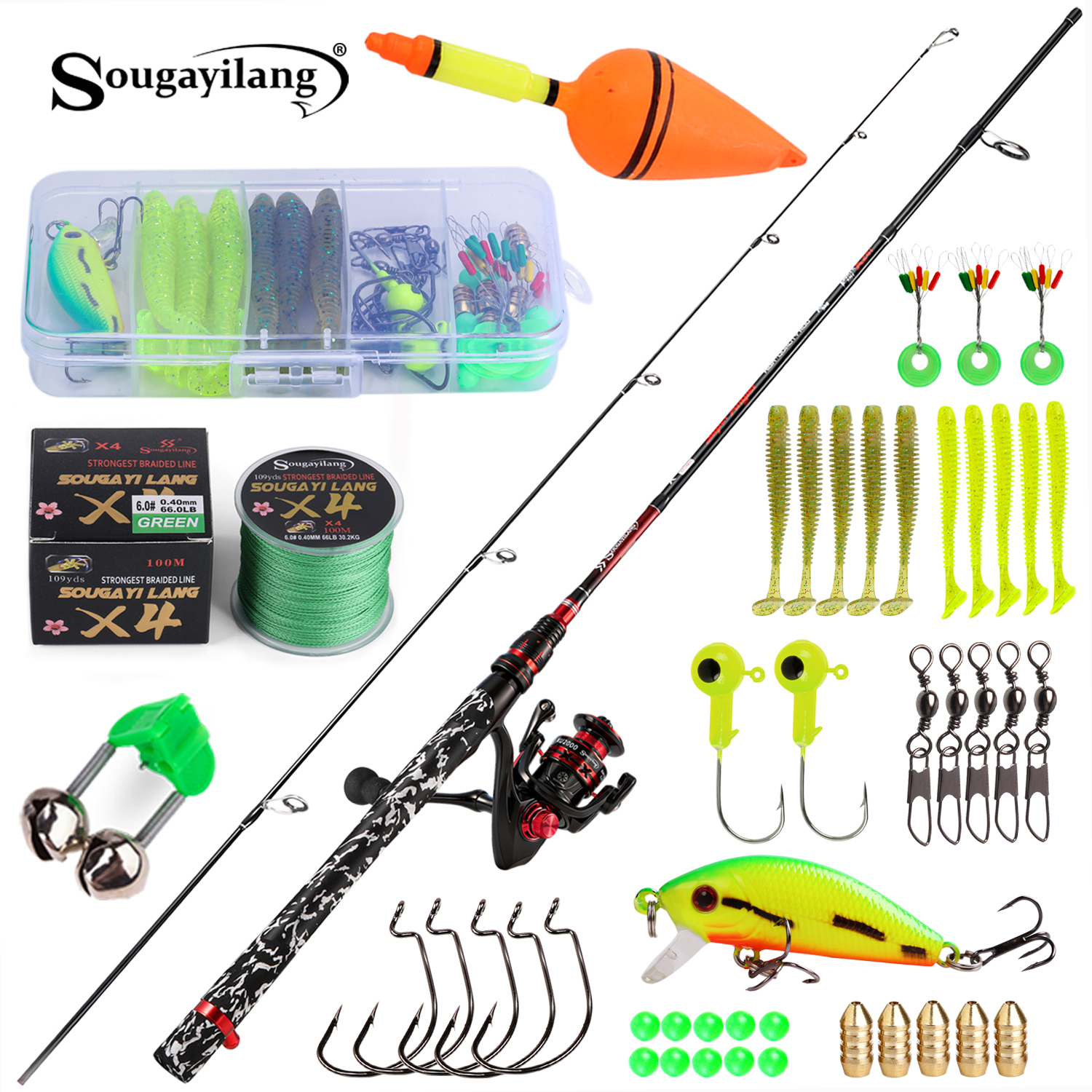 Sougayilang Spinning Fishing R - Fishing Lure Topwater review and price