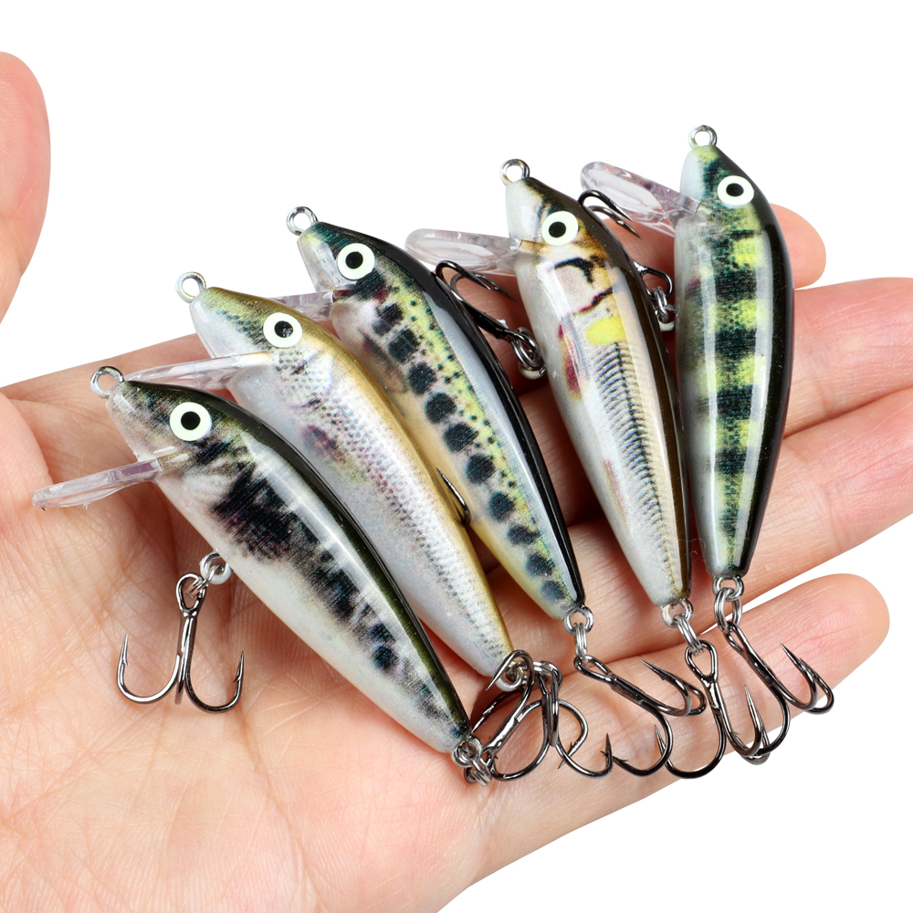 5cm 5g Sinking Minnow Wobblers - Fishing Lure Jerkbait review and price