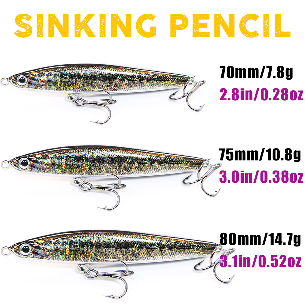B&U Sinking Pencil Jerk Fishin - Fishing Lure Jerkbait review and price