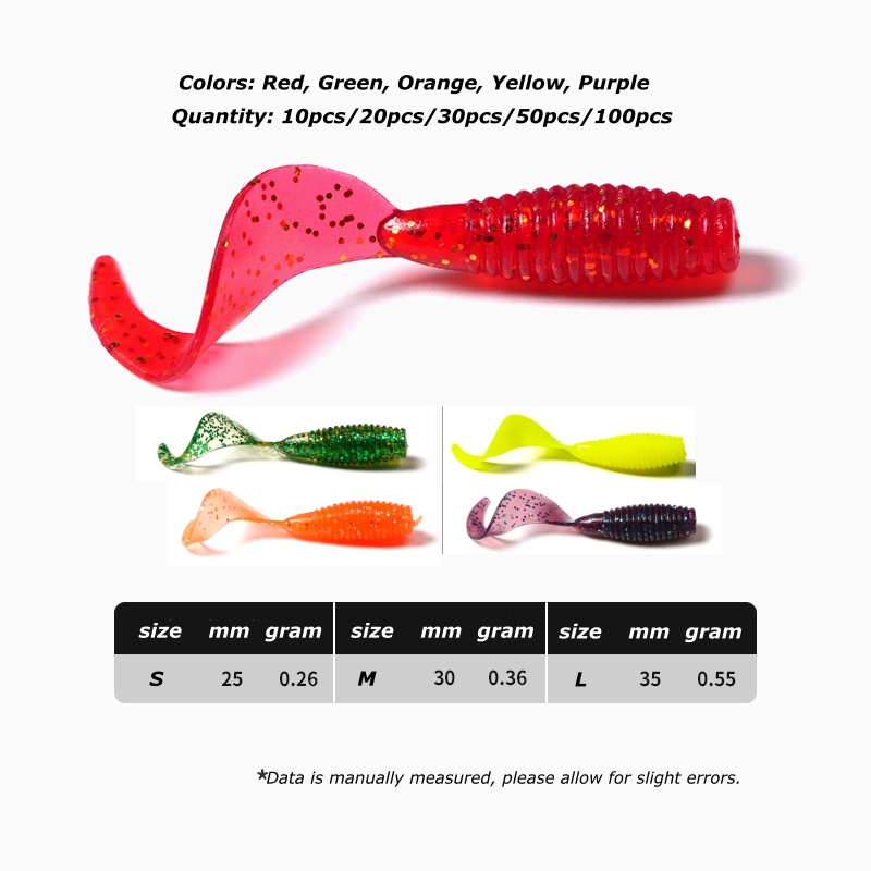 Wondersee 50PCS Soft Bait Worm - Fishing Lure Soft Plastic review and price