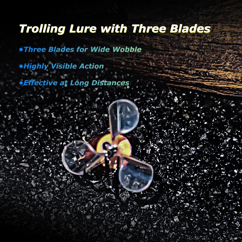 Wondersee 3-Blade Topwater Fis - Fishing Lure Blade Bait review and price