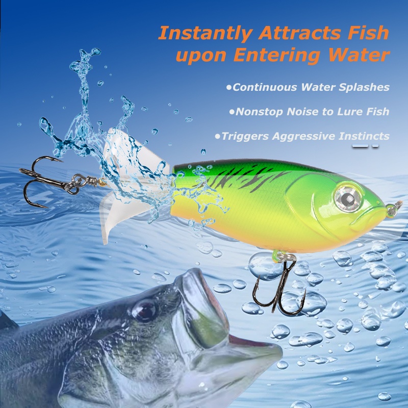 Wondersee 3-Blade Topwater Fis - Fishing Lure Blade Bait review and price