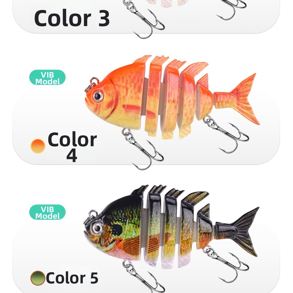 5Pcs 6 Section Fishing Lure Ha - Fishing Lure Swimbait review and price