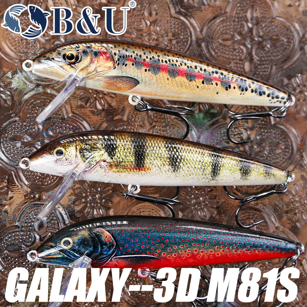 B&U 80mm Sinking Minnow Wobbli - Fishing Lure Swimbait review and price