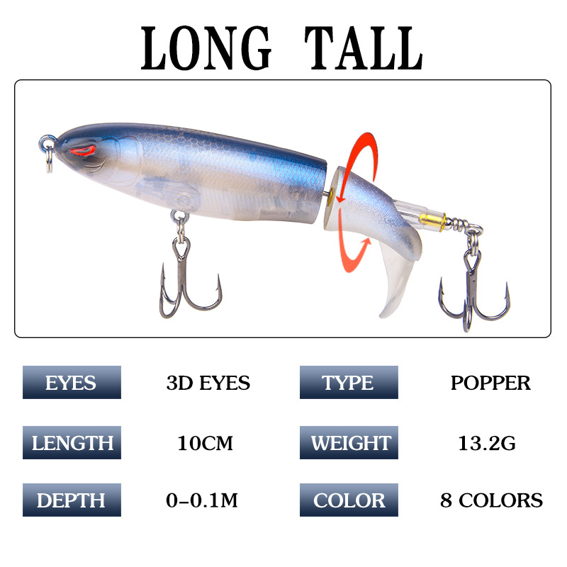 1Pcs 13g/15g35g Topwater Fishi - Fishing Lure Popper review and price