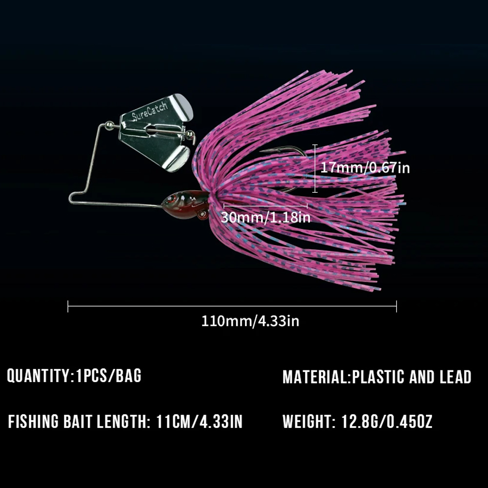 1pcs 12.8g Spinnerbait Fishing - Fishing Lure Blade Bait review and price