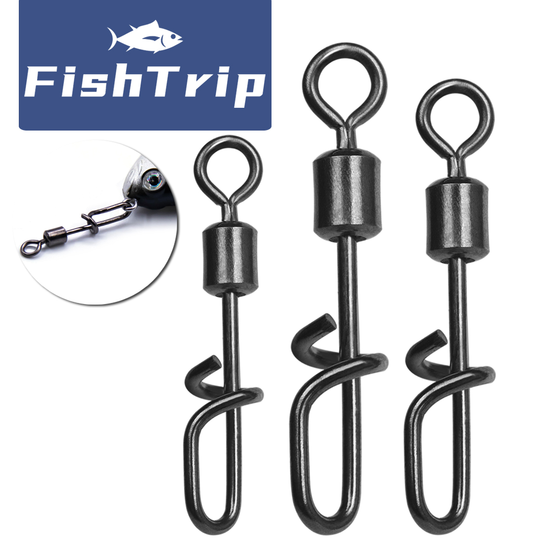 FishTrip Fishing Swivel Snap T - Fishing Lure Accessories review and price