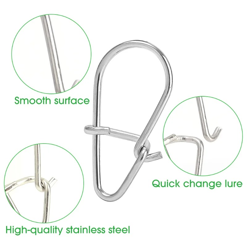 100PCS Stainless Steel Fishing - Fishing Lure Accessories review and price