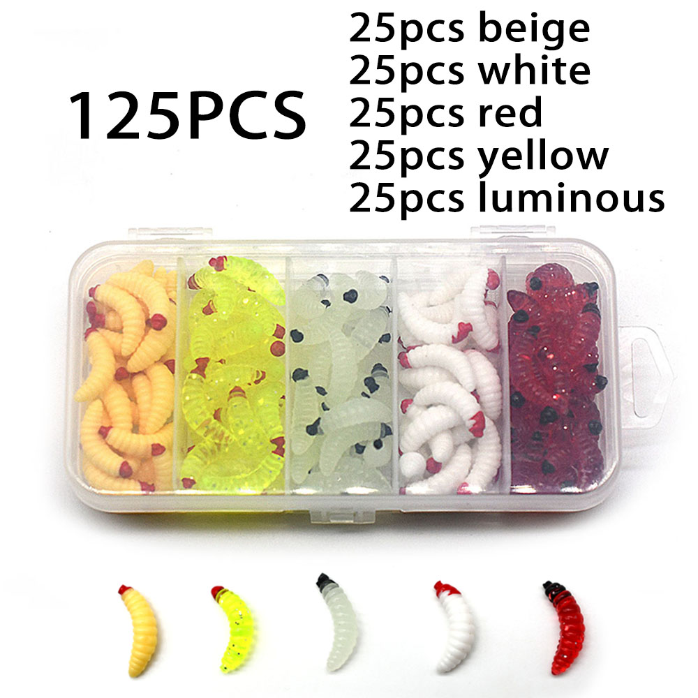 125Pcs Earthworm Fishing Bait  - Fishing Lure Soft Plastic review and price