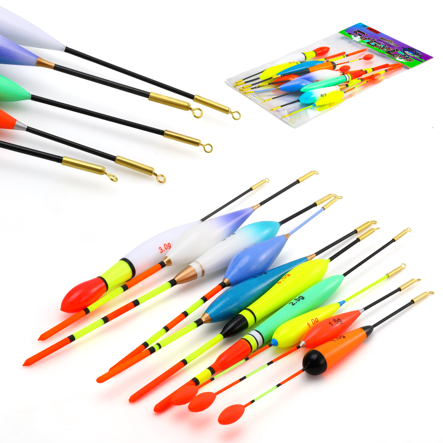 EVA Fishing Float Set 10pc 1.5 - Fishing Lure Topwater review and price